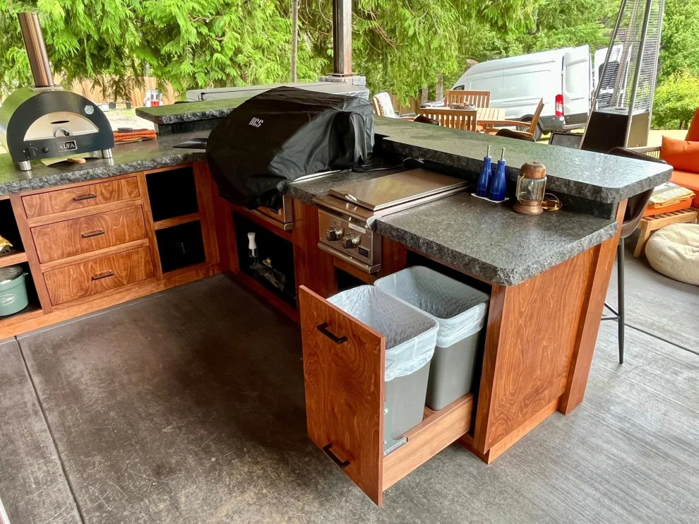 Slate Grey Textured Exterior Cooking Area by West Coast Monument & Sign LLC - Photo 2