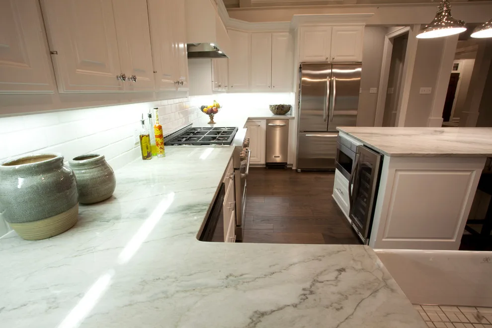 Gorgeous Ocean Pearl Kitchen by Granite Division Inc. - Photo 4