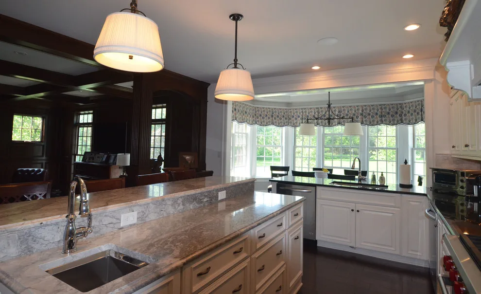 Bright White Kitchen Island by Italian Marble & Granite Inc - Photo 2