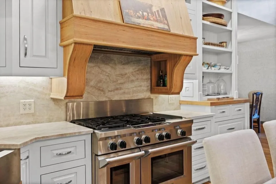 Leathered Quartzite Kitchen Featuring Taj Mahal - Our Project by Trinity Granite & Marble - Photo 4