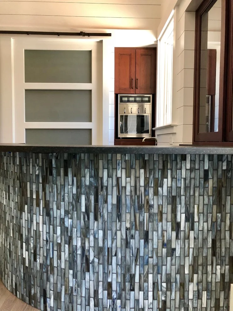 Contemporary Wet Bar Design for Hilton Head by Prestige Stone & Tile - Photo 3