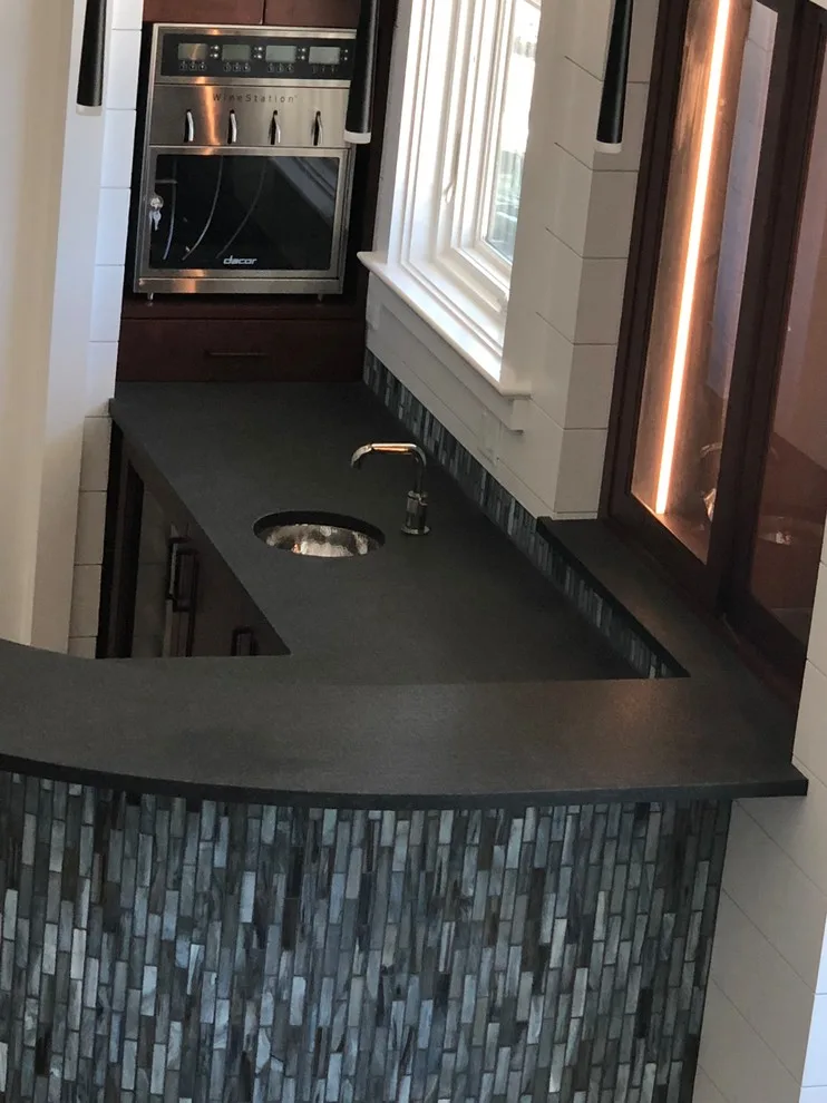 Contemporary Wet Bar Design for Hilton Head by Prestige Stone & Tile - Photo 2