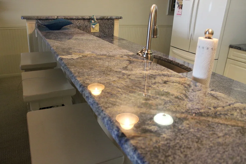 Classic Kitchen with Blue Bahia Countertops by Merlino Marble And Granite - Photo 6