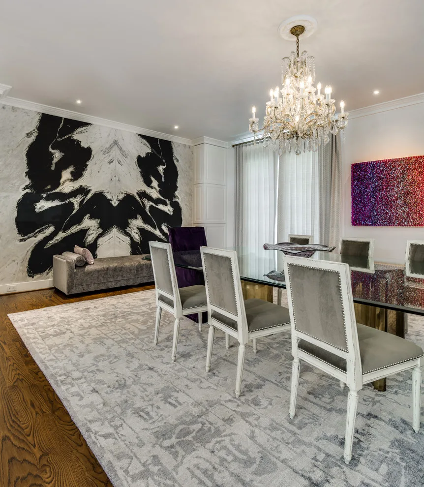 Dalmata Marble Accent Wall and Dining Area Renovation by Aria Stone Gallery - Photo 7