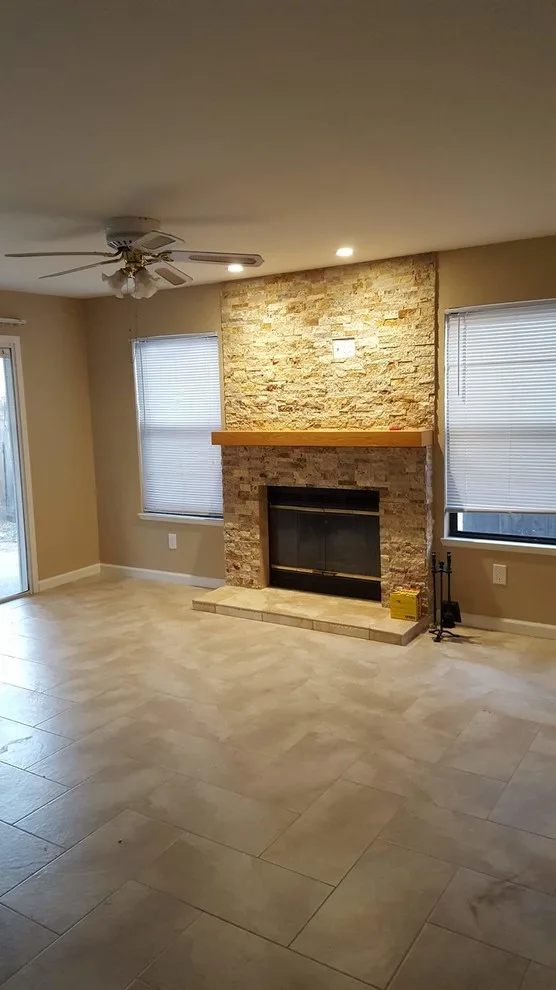 Travertine Flooring with Granite Countertops and Backsplash by StartTile - Photo 4