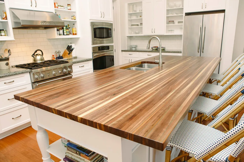 Walnut Island with Undermount Sink by Nola Boards - Photo 3