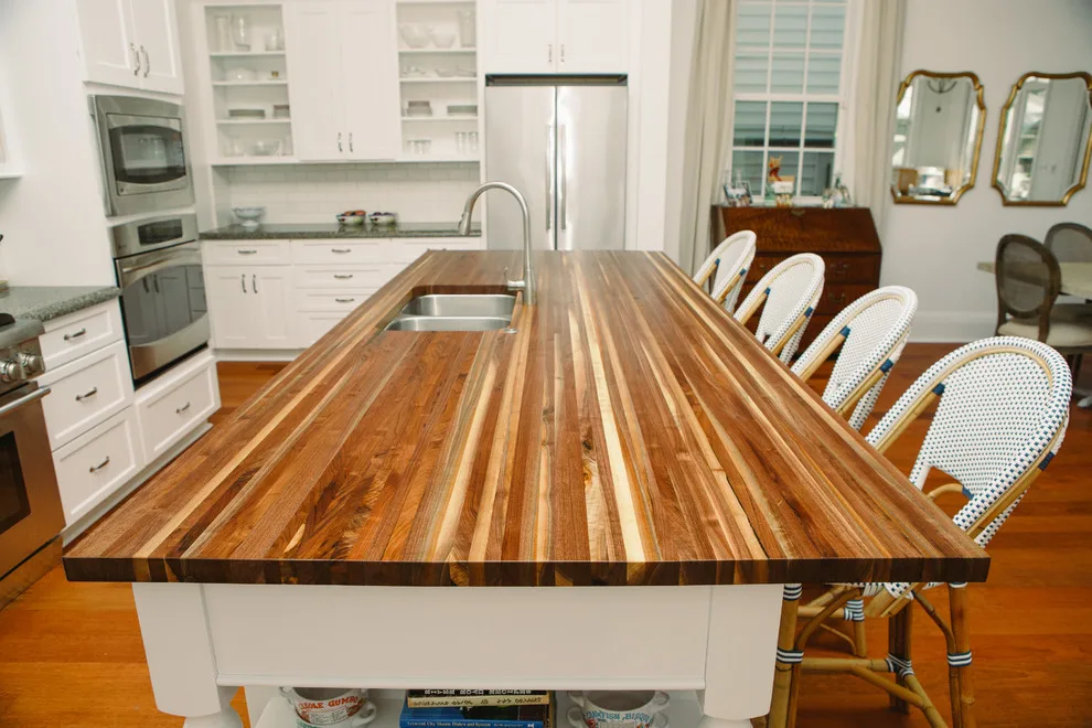 Walnut Island with Undermount Sink by Nola Boards - Photo 2