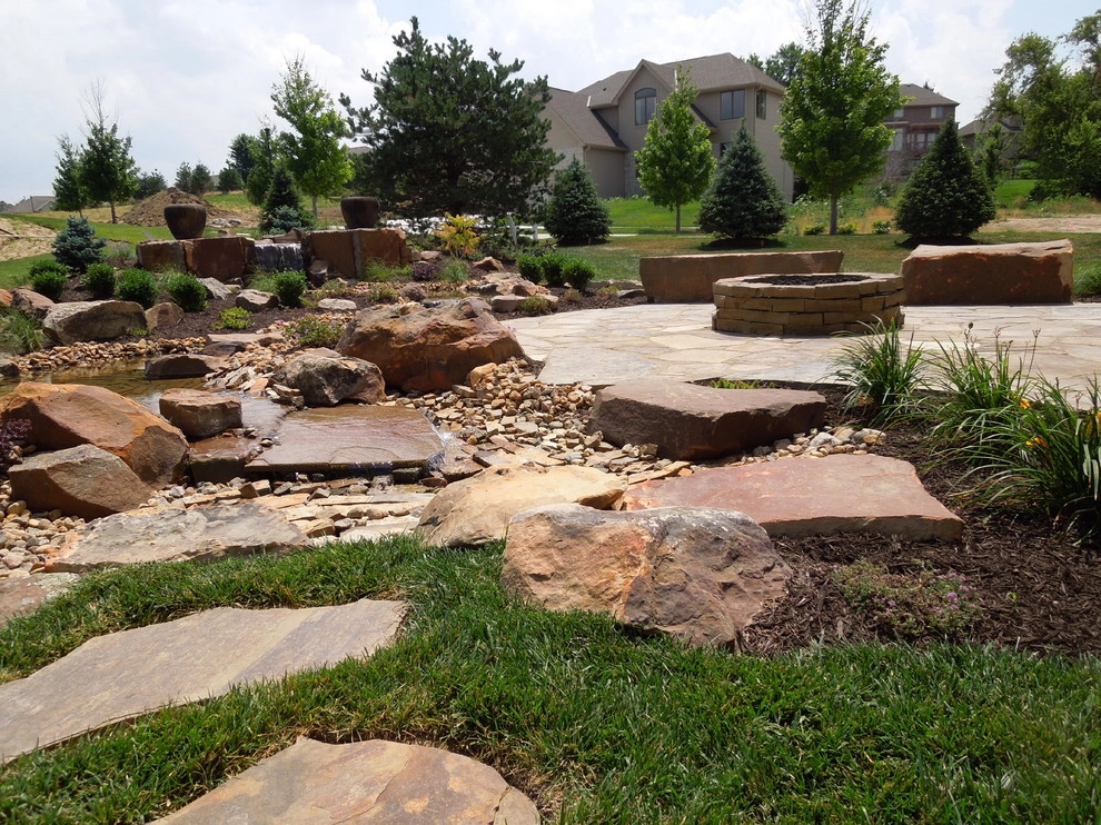 Gathering Place with Firescape and Waterscape by Lanoha Nurseries - Photo 9