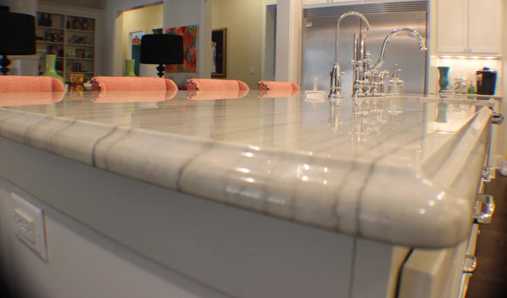 Macaubas White Quartzite Kitchen by Granite Division Inc. - Photo 4