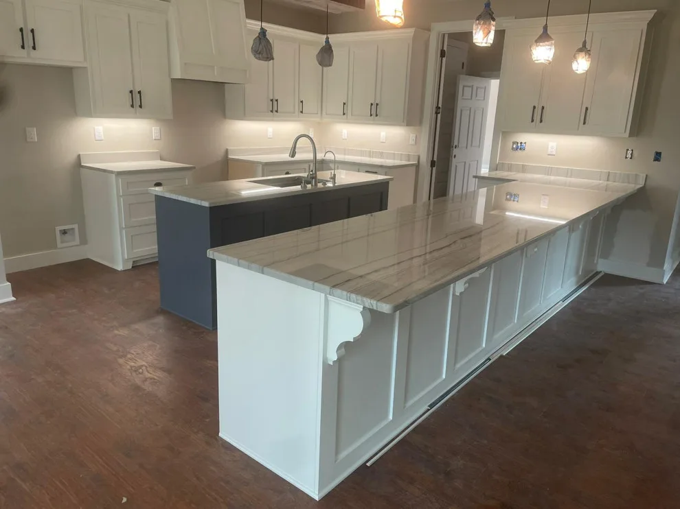 Macaubas White Quartzite Kitchen Countertops by Paradise Granite LLC - Photo 4