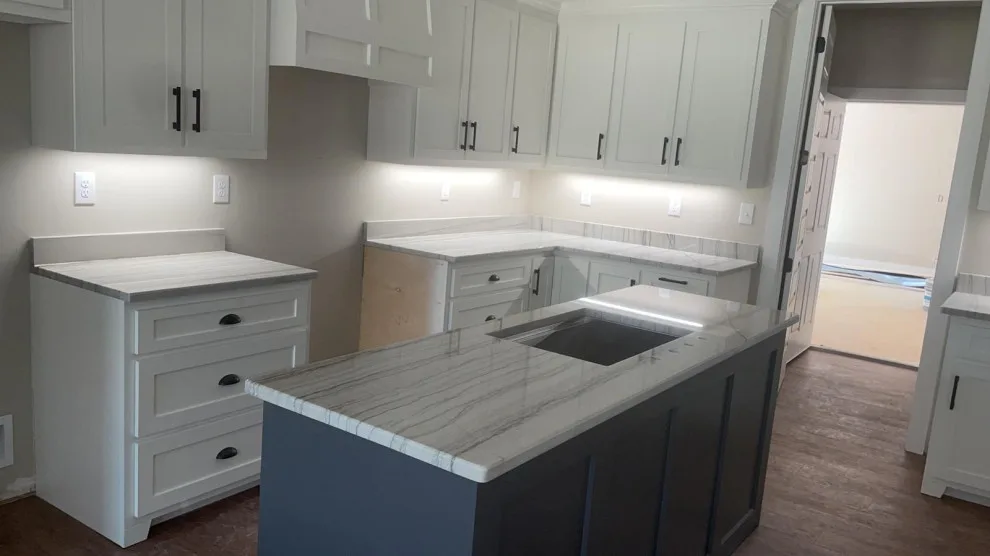 Macaubas White Quartzite Kitchen Countertops by Paradise Granite LLC - Photo 3