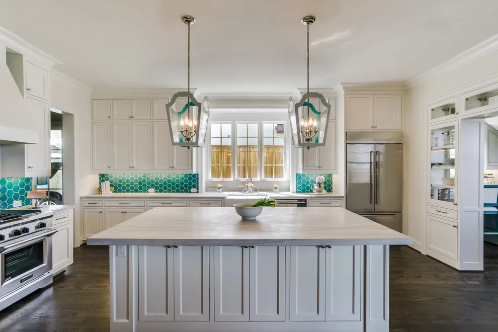 Whimsical Kitchen with White Macaubas by Aria Stone Gallery - Photo 2