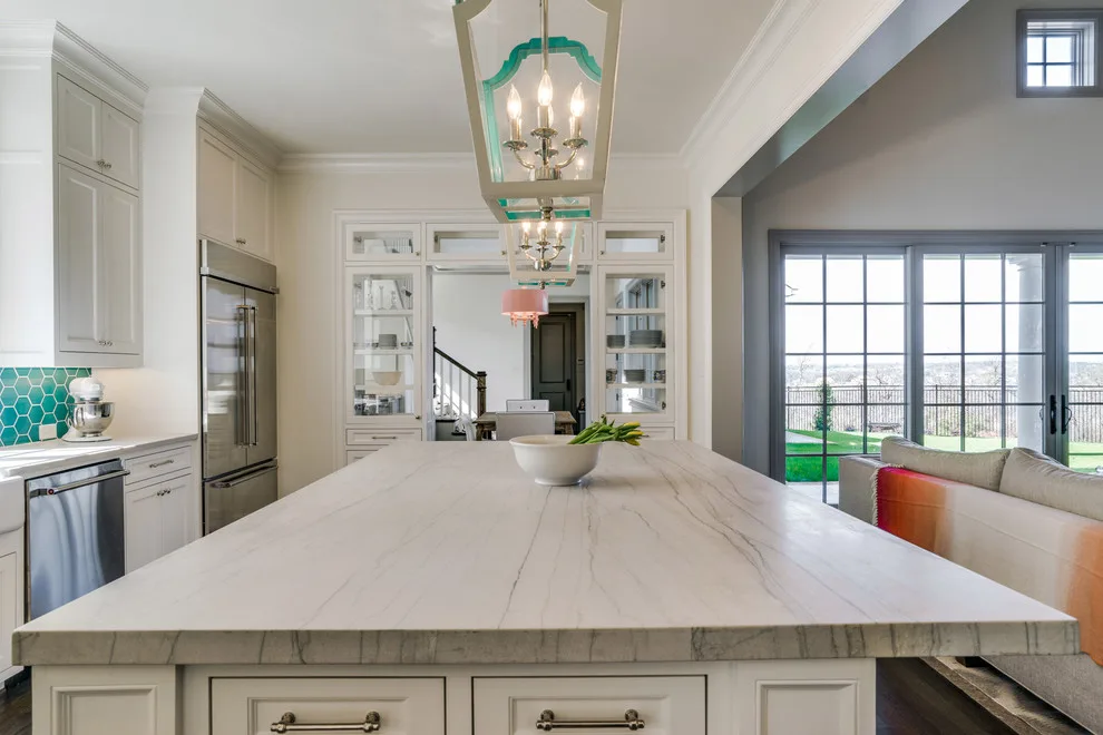 Whimsical Kitchen with White Macaubas by Aria Stone Gallery - Photo 7