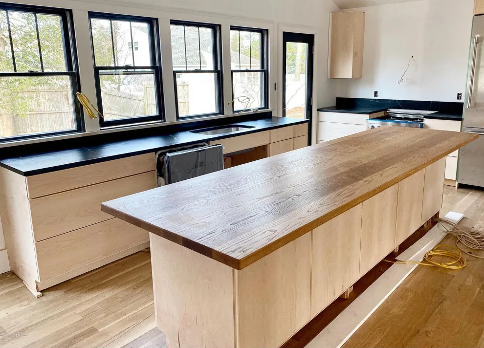 White Oak and Pennsylvania Soapstone Countertop by Garden State Soapstone - Photo 3