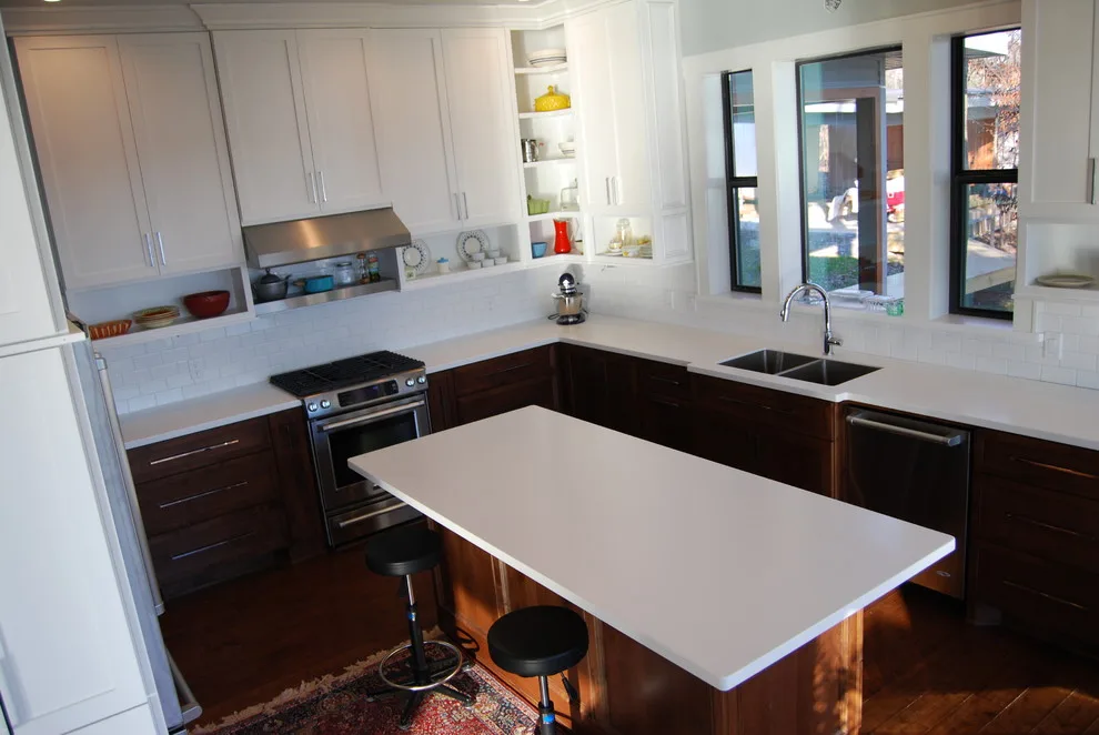 White Solid Surface Project by Sheppard's Countertops - Photo 2
