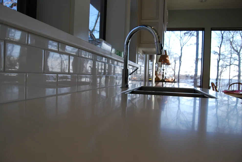 White Solid Surface Project by Sheppard's Countertops - Photo 3