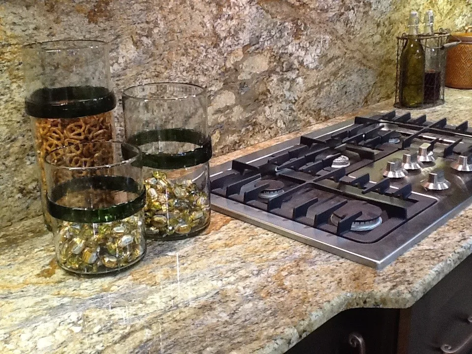 Yellow River granite countertops and complete backsplash by Granite 4 Less - Photo 2