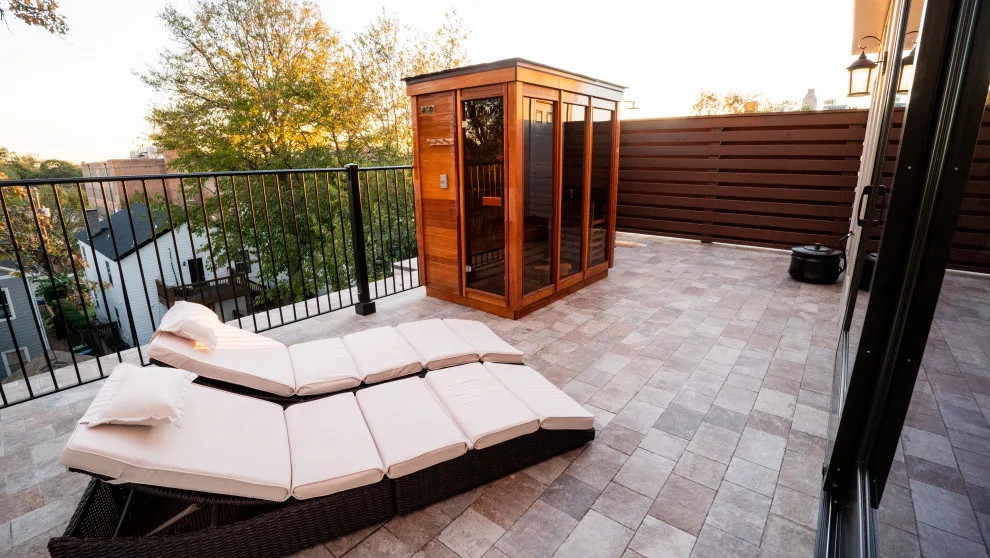 Rooftop Workspace, Shower, Sauna, and Patio Expansion by Happy Home Contractors - Photo 3