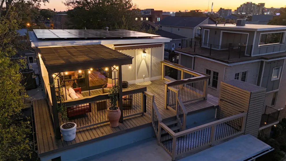 Rooftop Workspace, Shower, Sauna, and Patio Expansion by Happy Home Contractors - Photo 5