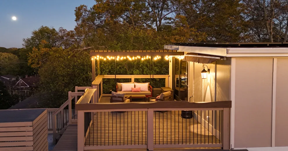 Rooftop Workspace, Shower, Sauna, and Patio Expansion by Happy Home Contractors - Photo 6