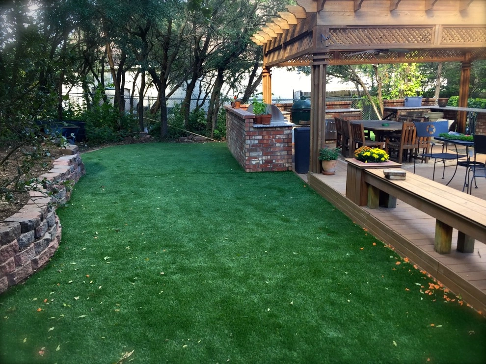 Austin Texas Home Outdoor Kitchen by LawnPop Artificial Turf - Photo 3