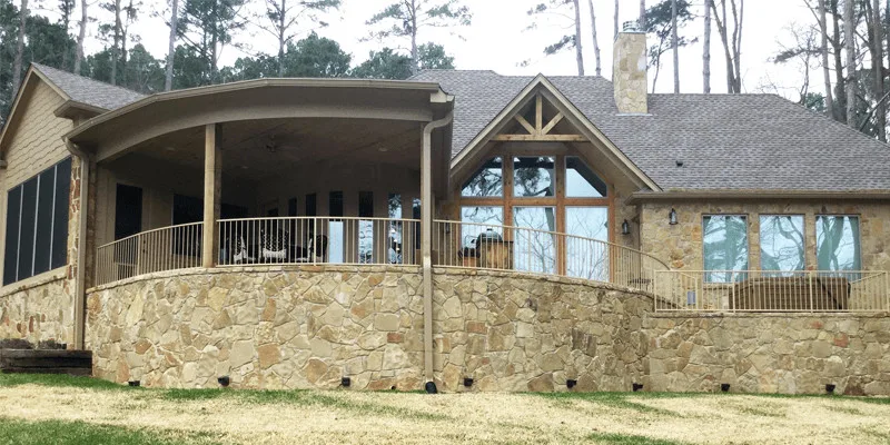 Rustic Shingle Siding and Stone Lake Getaway by Cherokee Custom Homes - Photo 6