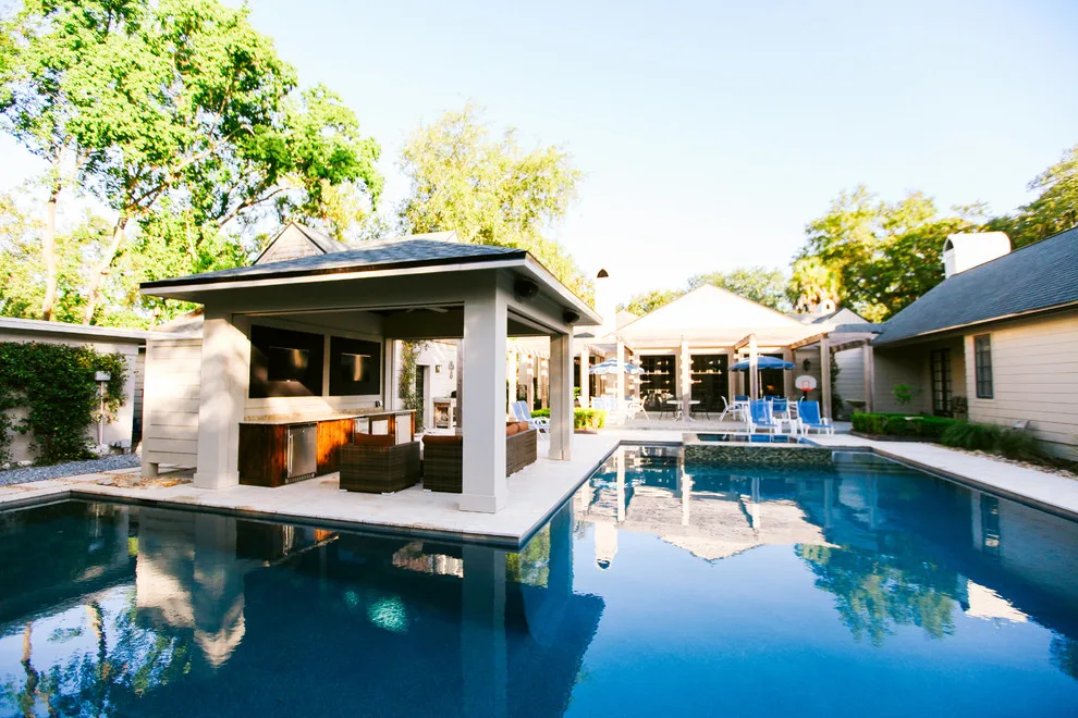 San Marco Swimming Pool and Cabana by Sandifer Design Build - Photo 16