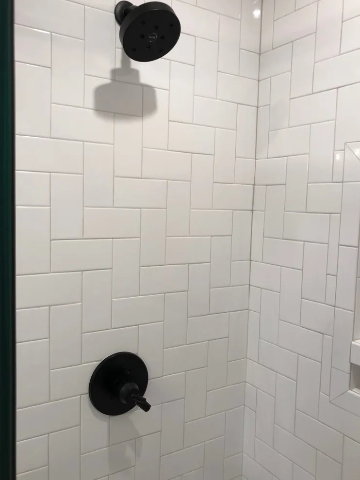 Bathroom with Subway Tile and Shiplap by Renata Renovations LLC - Photo 3