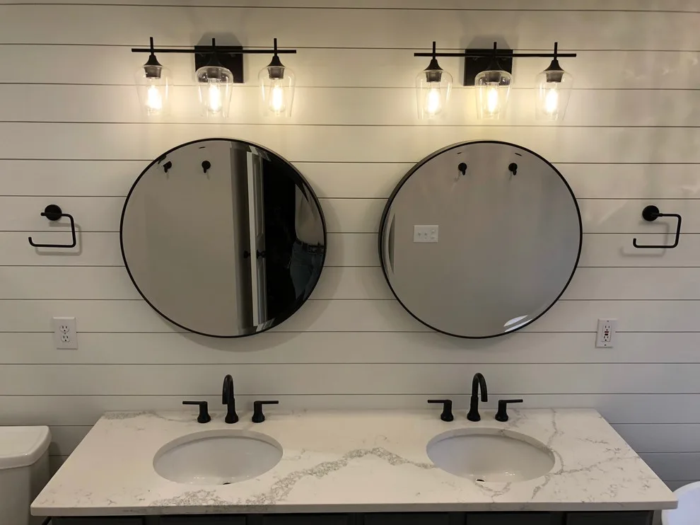 Bathroom with Subway Tile and Shiplap by Renata Renovations LLC - Photo 2