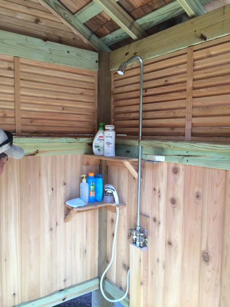 Pine Knoll Shores Shower Hut by Marlin Build & Design Inc. - Photo 4