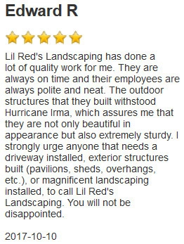 Reviews (Facebook & Website) by Lil Red's Landscaping, Inc. - Photo 2