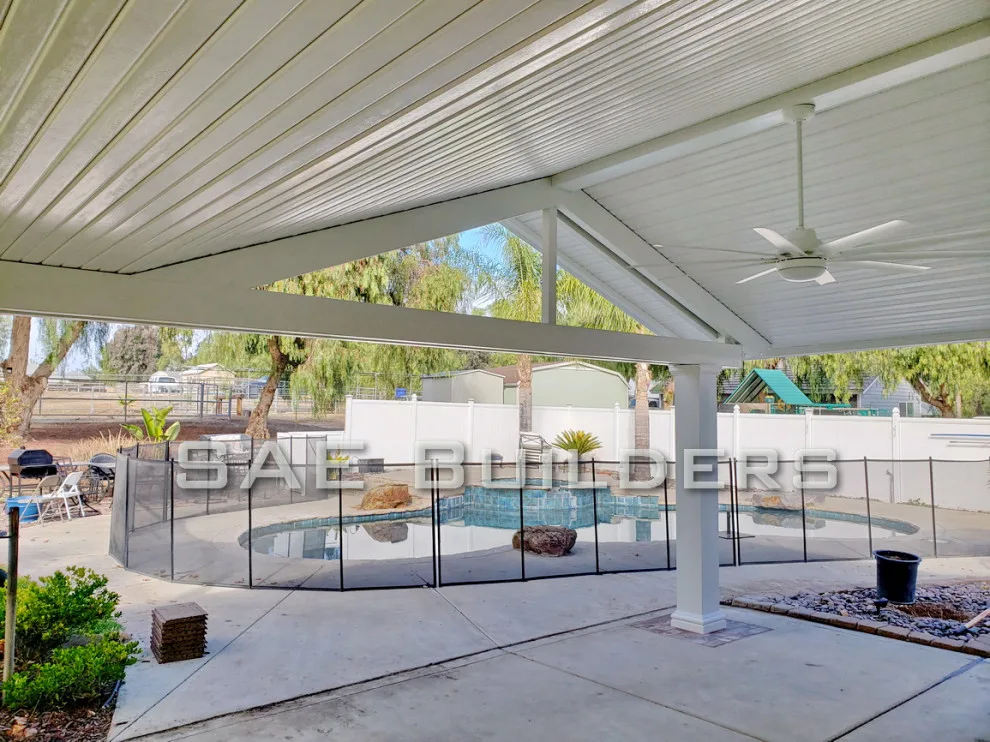 Gabled Roofline Solid Alumawood Patio Cover by SAE Builders - Photo 4