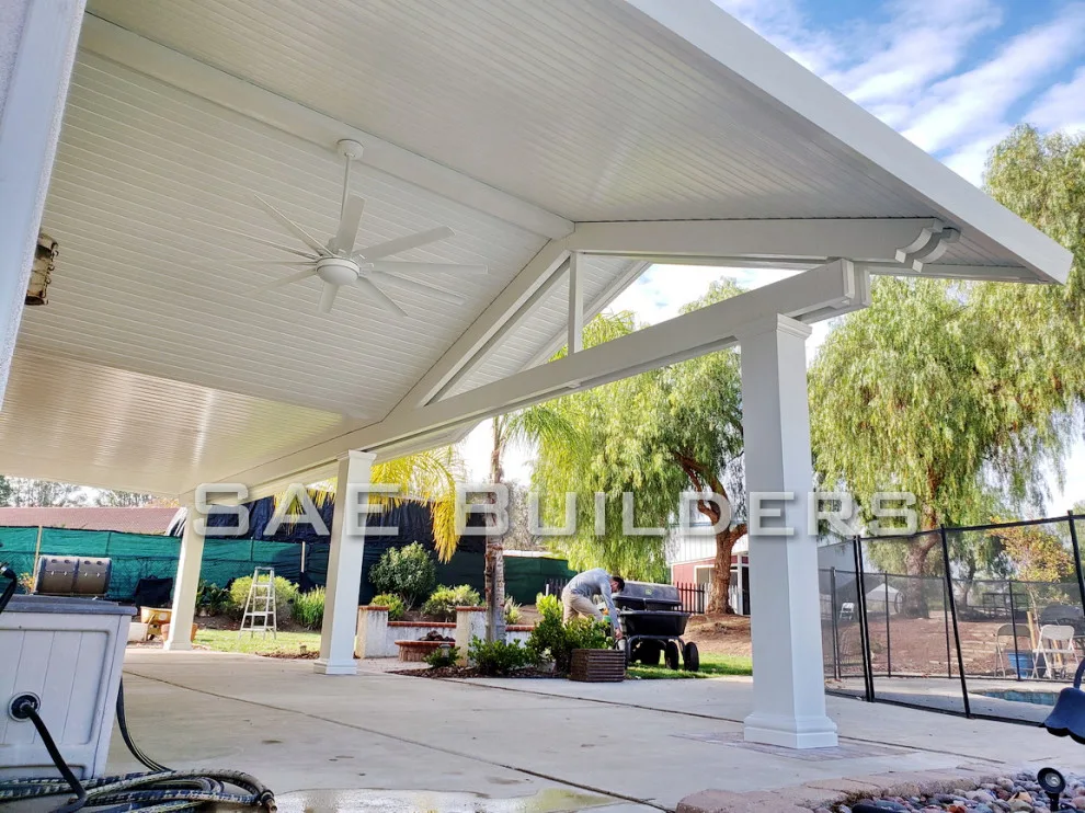 Gabled Roofline Solid Alumawood Patio Cover by SAE Builders - Photo 2