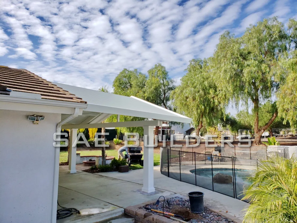 Gabled Roofline Solid Alumawood Patio Cover by SAE Builders - Photo 3
