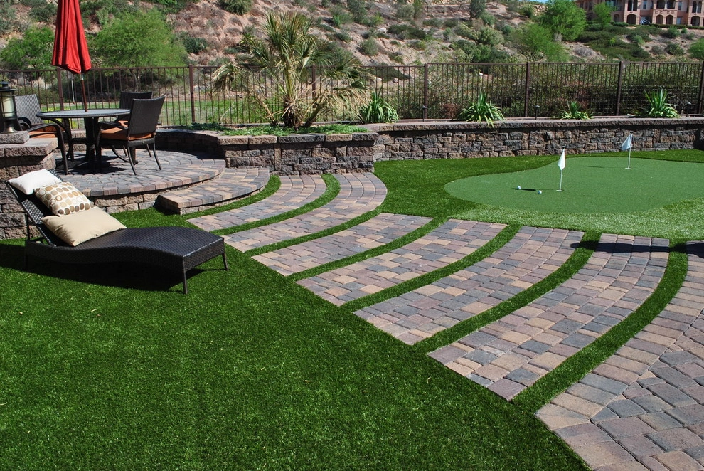Back Yard Landscape and Pavers by Living Water Lawn And Garden - Photo 3