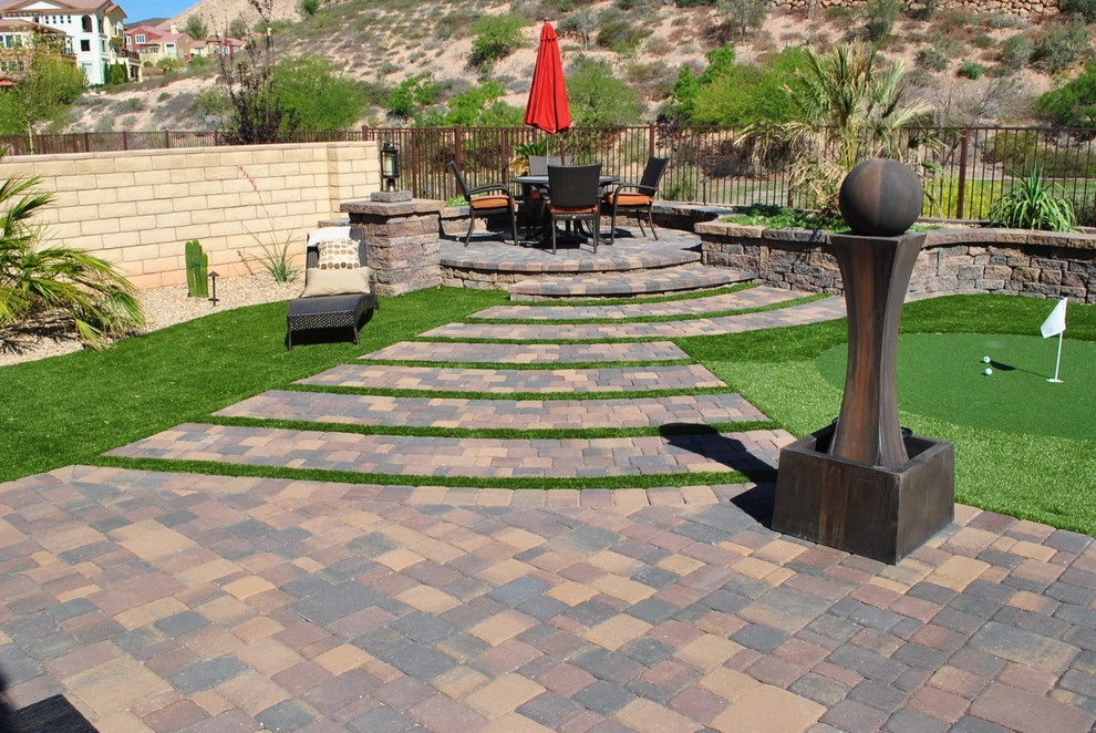 Back Yard Landscape and Pavers by Living Water Lawn And Garden - Photo 7