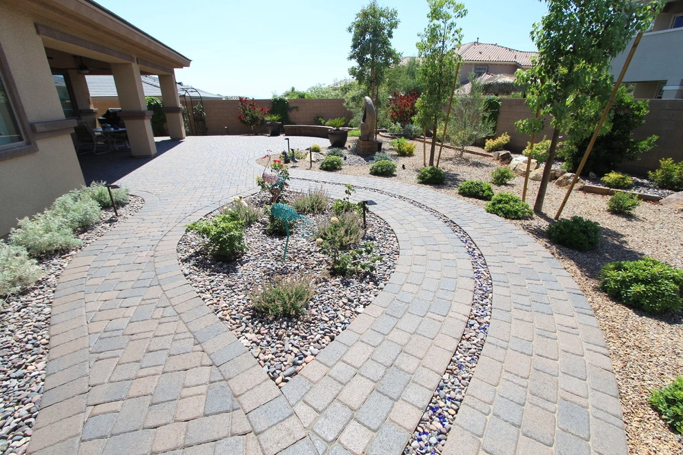 Back Yard Landscape and Pavers by Living Water Lawn And Garden - Photo 6
