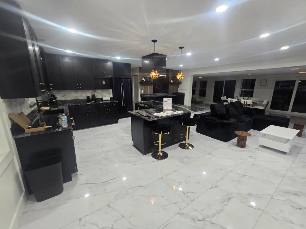 Elegant Dark Kitchen by Level Up Construction & Investment Group LLC - Photo 3
