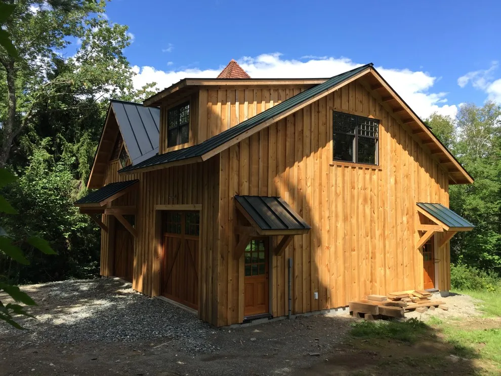 Timber Frame Barn/Garage in Sugar Hill, NH by Lawton Company - Photo 2