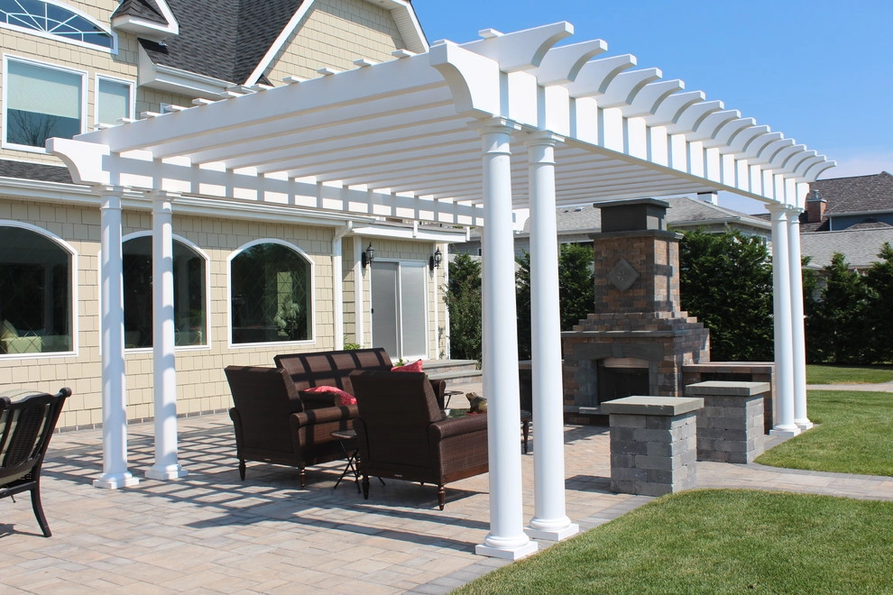 Outdoor Fireplace and Landscape Construction by Long Island Landscape Designs Inc - Photo 5