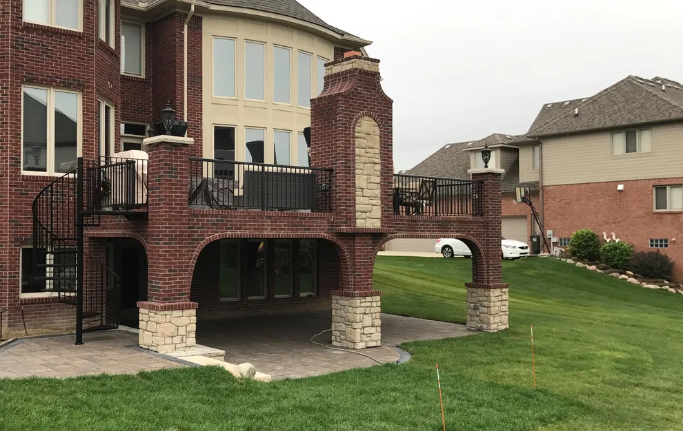 Patio with Fireplace by Kyle Builders, Inc - Photo 2