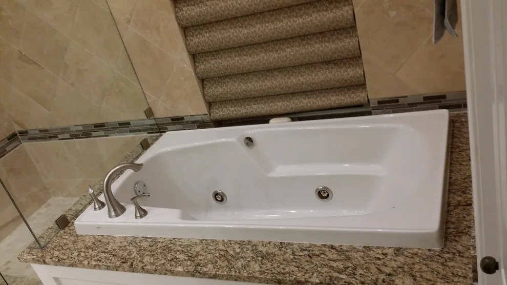Complete Remodel of Travertine Bathroom by Frank's Home Maintenance And General Contracting - Photo 3