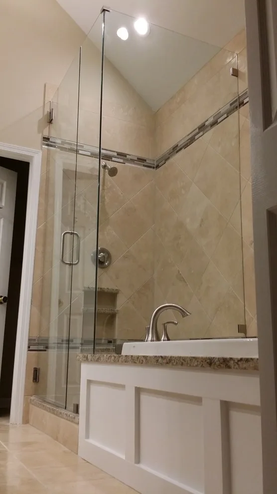 Complete Remodel of Travertine Bathroom by Frank's Home Maintenance And General Contracting - Photo 11