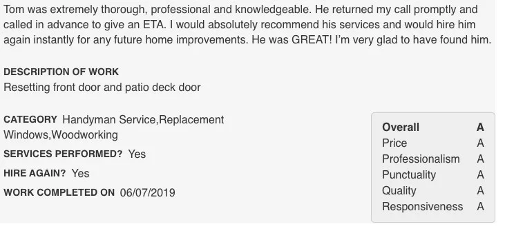 Client Feedback by Top Quality Home Improvements LLC - Photo 10