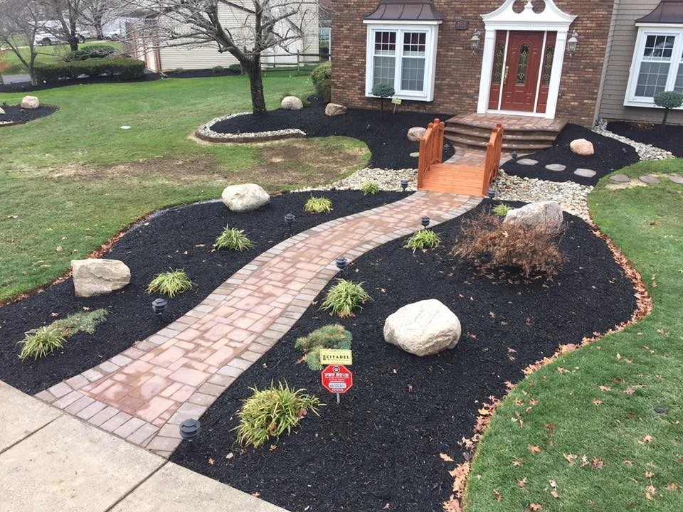 Paver walkway with bridge (Sokolowski) by Cambridge Landscapes - Photo 2
