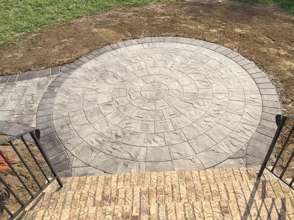 Columbus, NJ - paver walkway and landing by Cambridge Landscapes - Photo 9