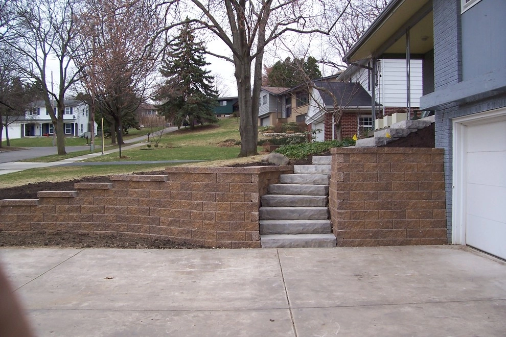 Walkway and Retaining Wall Upgrade by Majestic Services Of Michigan - Photo 2