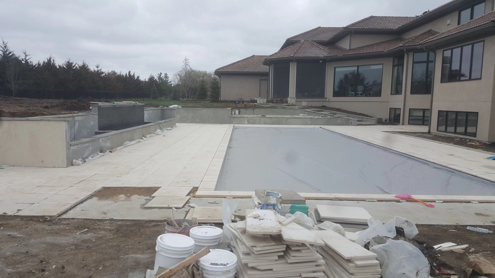 Matthews pool - upcoming grading and boulder placement by MALA LLC - Michael Ashley Landscape Architecture - Photo 4