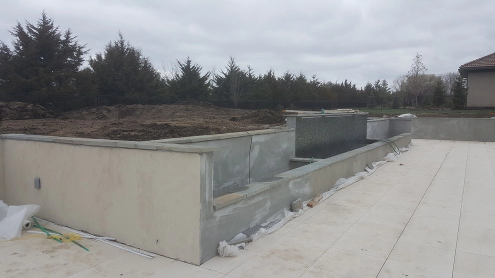 Matthews pool - upcoming grading and boulder placement by MALA LLC - Michael Ashley Landscape Architecture - Photo 3