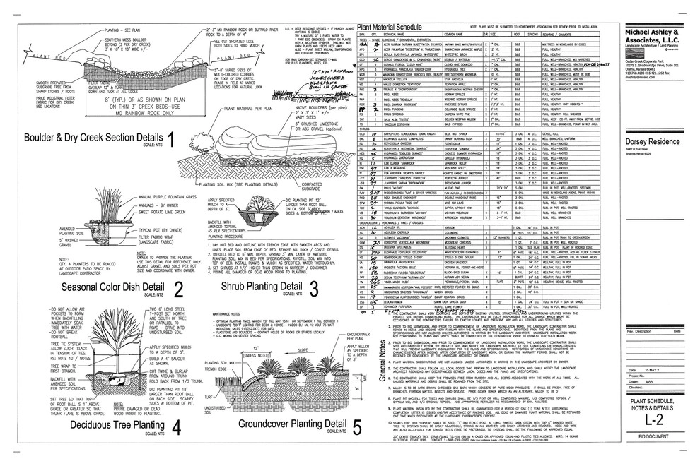MALA LLC Landscape Plans by MALA LLC - Michael Ashley Landscape Architecture - Photo 3